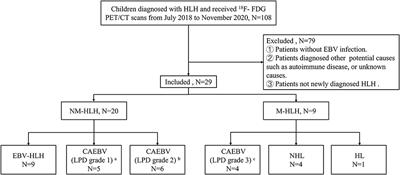 The Role of Pre-therapeutic 18F-FDG PET/CT in Pediatric Hemophagocytic Lymphohistiocytosis With Epstein-Barr Virus Infection